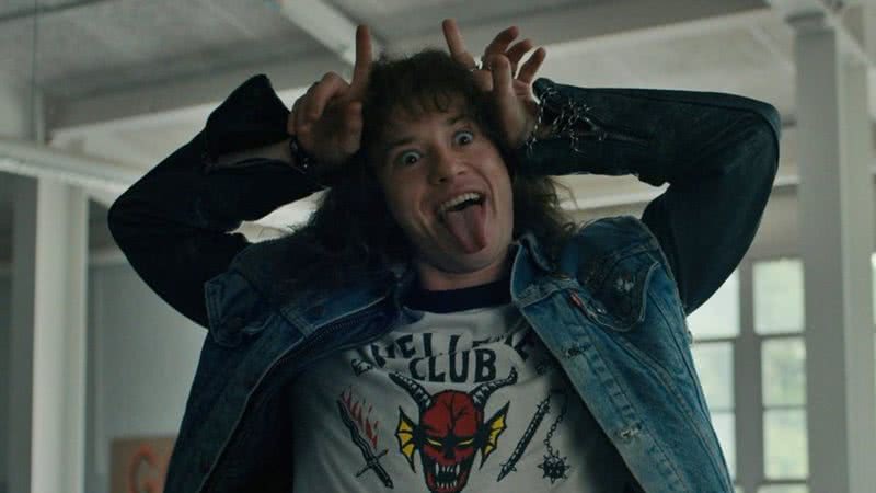 Joseph Quinn como Eddie em "Stranger Things" - Divulgação/Netflix