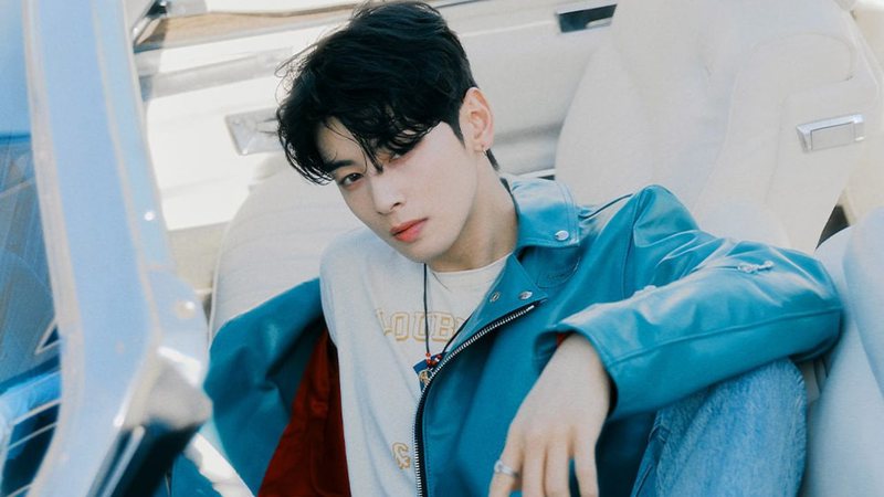 Concept photo de Cha Eunwoo, do ASTRO, para o álbum "Drive to the Starry Road" - Divulgação/Fantagio