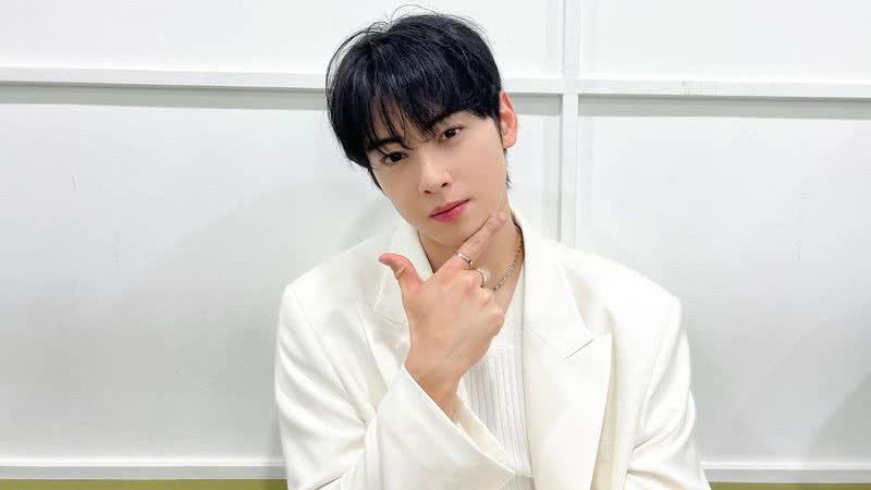 Cha Eunwoo, integrante do ASTRO - Jaime Nogales/Medios y Media/Getty Images/Reprodução/X/CHAEUNWOO_offcl