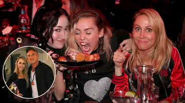 Noah, Miley e Tish Cyrus, e Dominic Purcell - Christopher Polk/Getty Images e Reprodução/Instagram/tishcyruspurcell