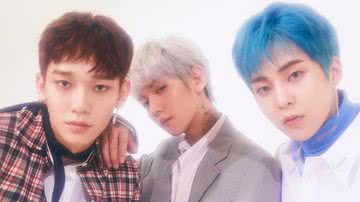 EXO-CBX em concept photo para o álbum "Blooming Days" - Divulgação/SM Entertainment