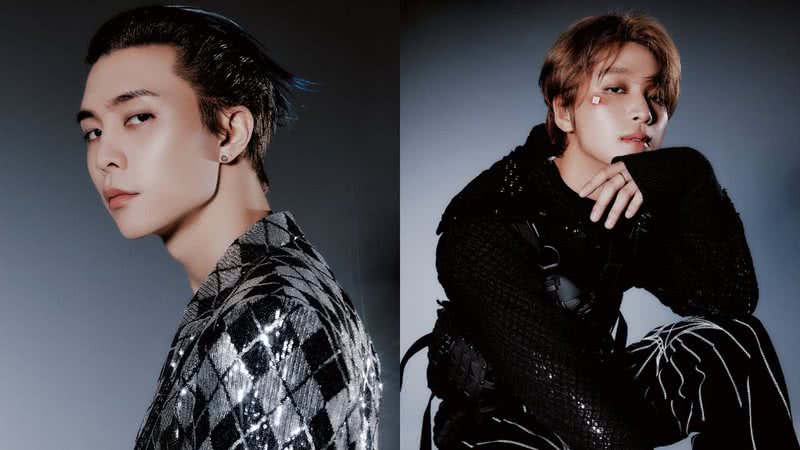 Concept photos de Haechan e Johnny, do NCT, para o álbum 'Fact Check' do NCT 127 - Divulgação/SM Entertainment