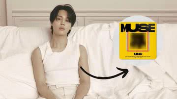 Jimin, do BTS e capa do álbum "MUSE" - Divulgação/BIGHIT Music