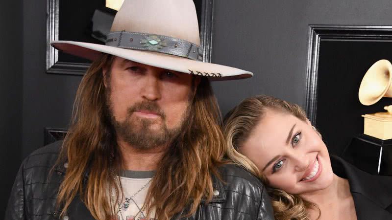 Miley Cyrus e Billy Ray no GRAMMY Awards 2019 - Steve Granitz/WireImage