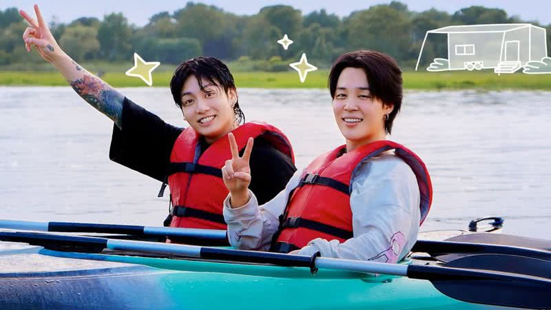 Jungkook e Jimin, do BTS, em imagem promocional de "Are You Sure?" - Divulgação/Disney+