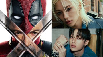 Pôster de "Deadpool & Wolverine" e concept photos de Felix e Bang Chan para o álbum "ATE" - Divulgação/JYP Entertainment/Marvel