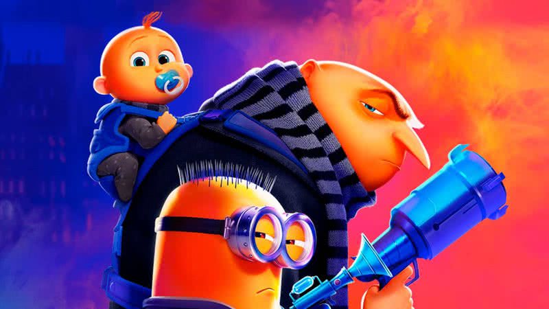 Gru e Gru Jr em pôster de 'Meu Malvado Favorito 4' - Divulgação/Illumination/Universal Pictures