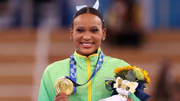 Rebeca Andrade nas Olimpíadas de Tóquio 2021 - Laurence Griffiths/Getty Images