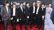 Sofia Carson e membros do BTS no Billboard Music Awards 2019 - Kevin Mazur/Getty Images