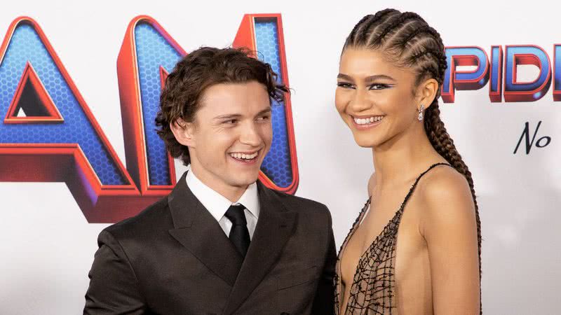 Tom Holland e Zendaya na premiere de "Homem Aranha: Sem Volta para Casa", em Los Angeles - Emma McIntyre/Getty Images