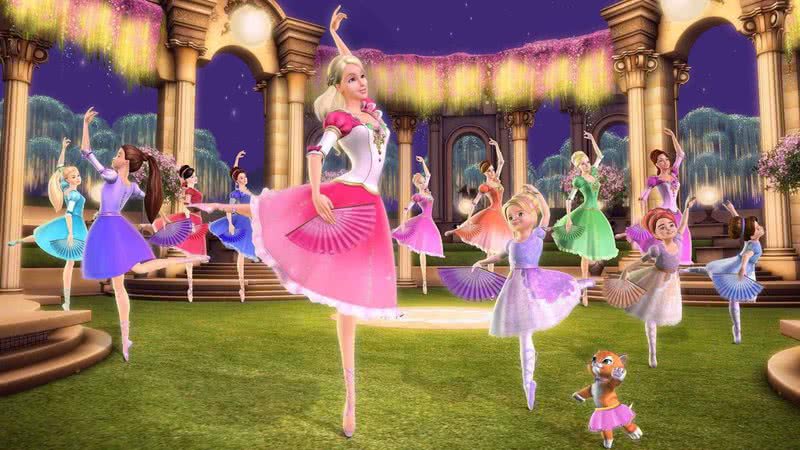 Cena da animação 'Barbie e as 12 Princesas Bailarinas' (2006) - Reprodução/Universal Studios/Mattel Entertainment