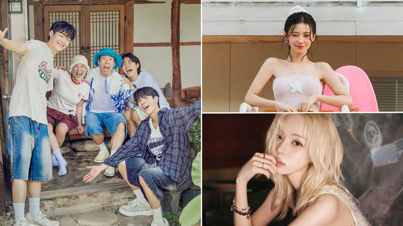 Pôster de 'City Z Goes to the Countryside' e Miyeon, do (G)I-DLE, e Winter, do aespa - Divulgação/ENA/Cube Entertainment/SM Entertainment