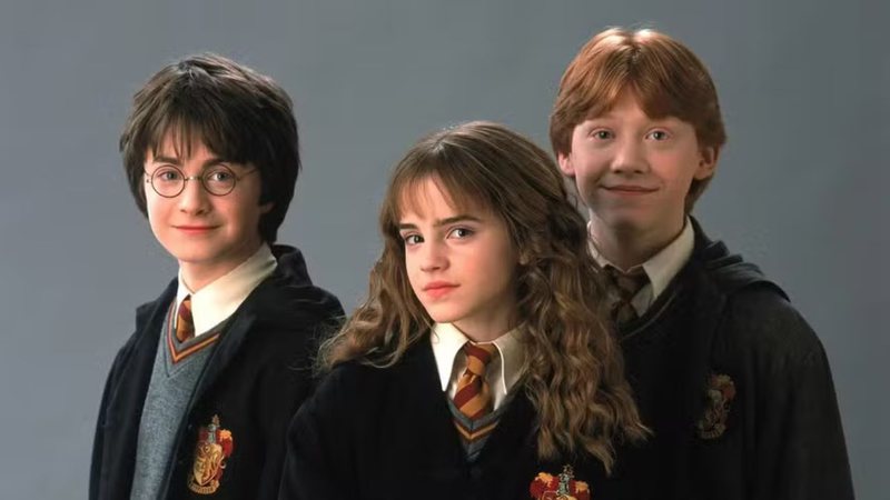 Daniel Radcliffe, Emma Watson e Rupert Grint para a saga "Harry Potter" - Divulgação/Warner Bros. Pictures