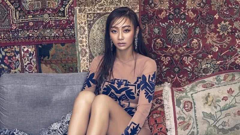 Hyolyn em concept photo para o mini-álbum "INSANE LOVE", do SISTAR - Divulgação/Starship Entertaiment/Kako Entertainment