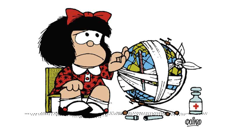 Arte oficial das tirinhas de "Mafalda" - Reprodução/Quino