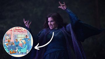 Kathryn Hahn como Agatha Harkness e elenco de Quarteto Fantástico - Divulgação/Marvel Studios