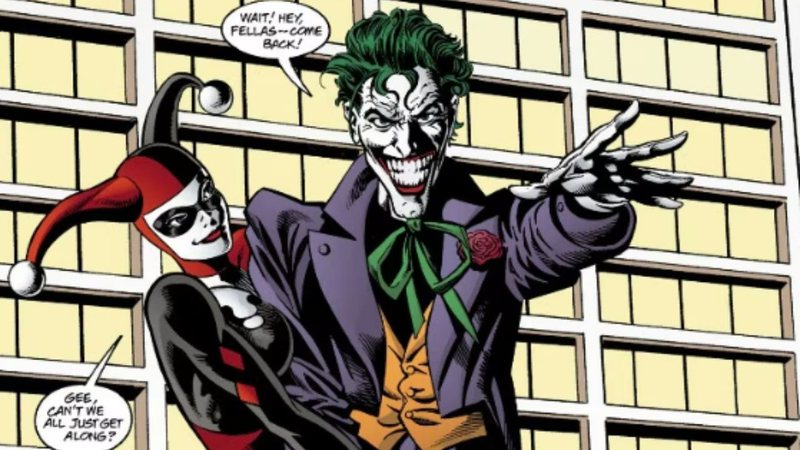 Arlequina e Coringa nos quadrinhos da DC Comics - Reprodução/DC Comics