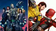 Pôsteres de Os Fantasmas Ainda se Divertem: Beetlejuice Beetlejuice e Deadpool & Wolverine - Divulgação/Warner Bros. Pictures/Marvel