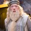 Michael Gambon como Dumbledore na saga "Harry Potter"