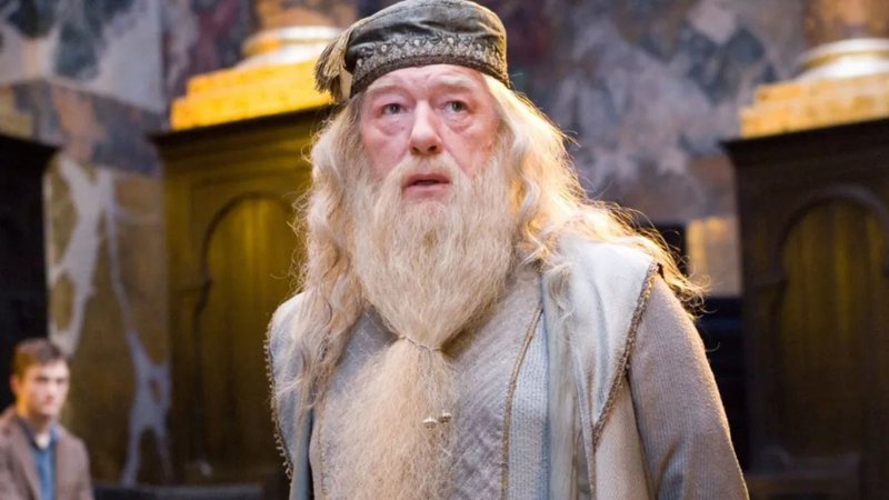 Michael Gambon como Dumbledore na saga "Harry Potter" - Reprodução/Warner Bros. Pictures