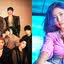 ATEEZ em concept photo para o mini-álbum "Golden Hour" e Hwasa, do MAMAMOO para o álbum "I SAY MAMAMOO: THE BEST"