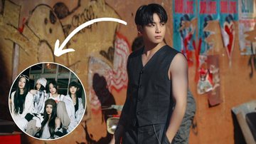 Jungkook, do BTS, e integrantes do NewJeans - Divulgação/BigHit Music/ADOR