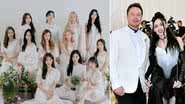 Integrantes do LOONA, Elon Musk e Grimes - Divulgação/Blockberry Creative e Dia Dipasupil/WireImage/Getty Images