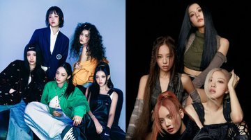 Concept photos dos membros do NewJeans e do BLACKPINK - Divulgação/ADOR/YG Entertainment