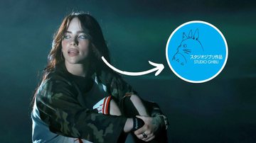 Logo do Studio Ghibli e Billie Eilish - Reprodução/Studio Ghibli/Arturo Holmes/Getty Images