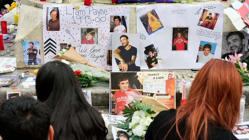 Memorial em homenagem à Liam Payne em Madri, na Espanha - Borja B. Hojas/Getty Images