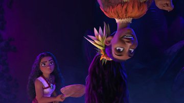 Moana e Matagani, vilã de 'Moana 2' (2024) - Reprodução/YouTube/Walt Disney Animation Studios