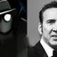 Homem-Aranha Noir em "Homem-Aranha no Aranhaverso" e Nicolas Cage no tapete vermelho do filme "The Surfer"