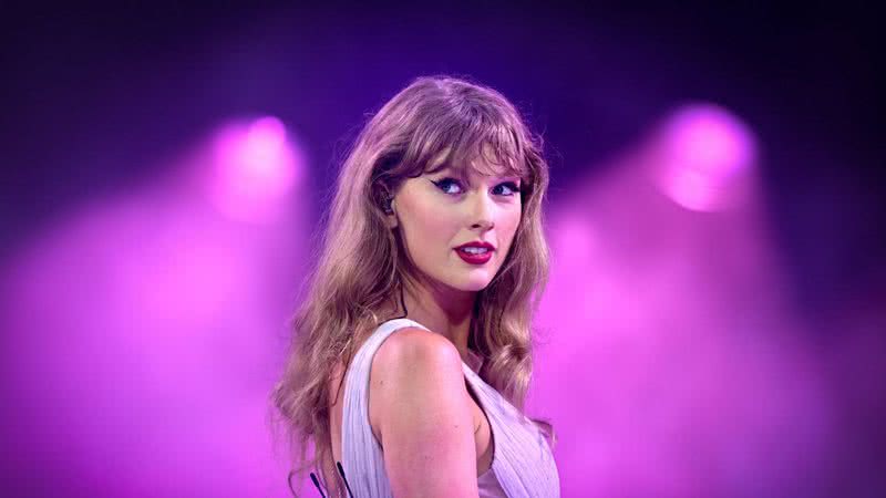 Taylor Swift durante a The Eras Tour em Londres - Gareth Cattermole/TAS24/Getty Images