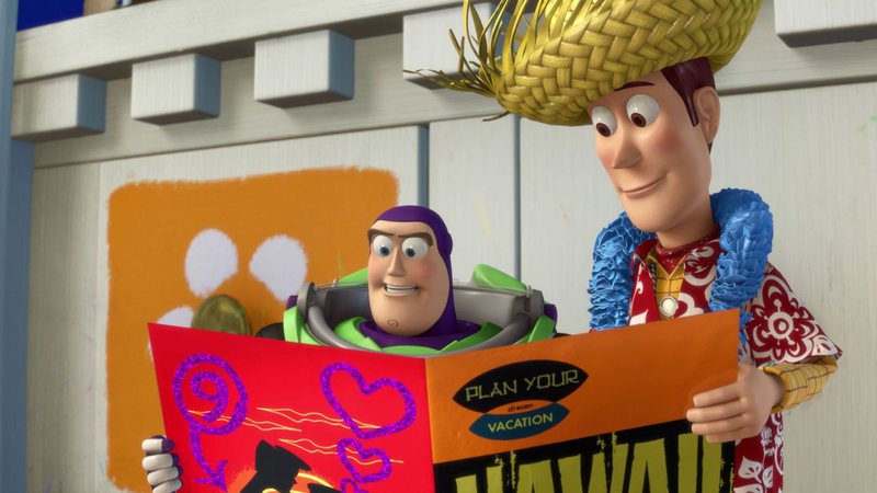 Cena do curta "Férias no Havaí" (2011) - Reprodução/Pixar