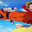 Goku e Luffy no episódio 590 de 'One Piece'