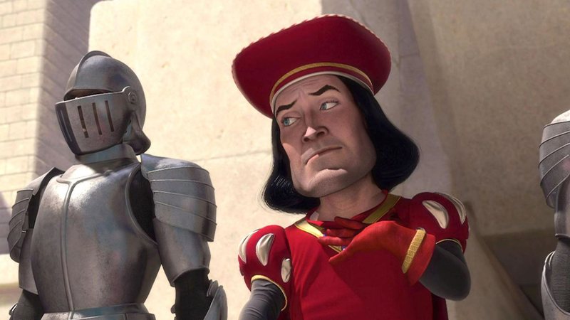 Lorde Farquaad em cena de "Shrek" (2001) - Reprodução/DreamWorks