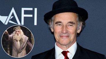 Mark Rylance e Michael Gambon como Alvo Dumbledore - Robin L Marshall/WireImage/Getty Images e Reprodução/Warner Bros.