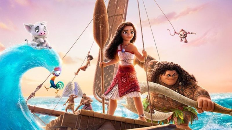 Imagem promocional de 'Moana 2' (2024) - Divulgação/Disney