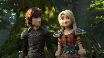 Soluço e Astrid, personagens da franquia "Como Treinar o seu Dragão" - Reprodução/DreamWorks