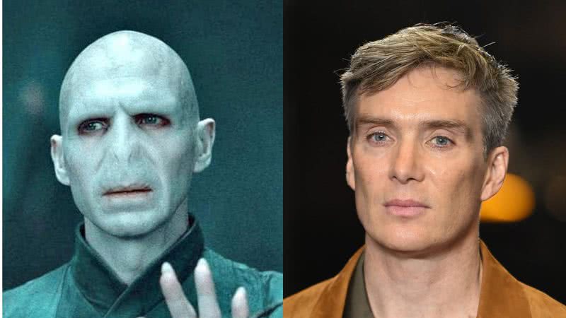 Ralph Fiennes como Lord Voldemort e Cillian Murphy - Reprodução/Warner Bros. Pictures/Kate Green/Getty Images