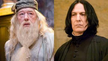 Dumbledore e Snape, personagens da saga Harry Potter - Reprodução/Warner Bros. Pictures