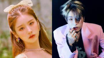 K-pop idols Heejin, do LOONA, e o solista Woodz - Divulgação/Blockberry Creative/EDAM Entertainment