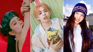 Jisoo (BLACKPINK), S.Coups (SEVENTEEN) e Nayeon (TWICE) - Divulgação/YG Entertainment/PLEDIS Entertainment/JYP Entertainment