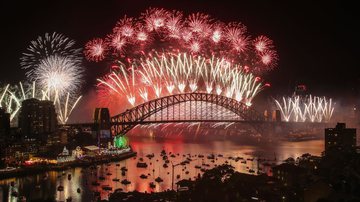 Festa de Réveillon em Sydney, na Austrália - Scott Barbour/Getty Images