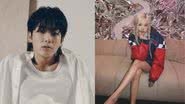 Jungkook, do BTS, e Rosé, do BLACKPINK - BIG HIT MUSIC/Reprodução Instagram/roses_are_rosie