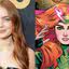 Sadie Sink, atriz de 'Stranger Things', e a personagem Jean Grey de X-Men