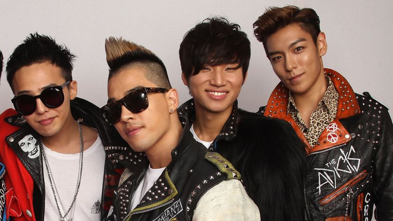 Integrantes do BIGBANG no MTV EMA 2011 - Dave Hogan/MTV 2011/Getty Images