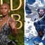 Cynthia Erivo no Globo de Ouro 2025, e Tempestade, do X-Men