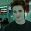 Robert Pattinson em cena de Crepúsculo (2008)