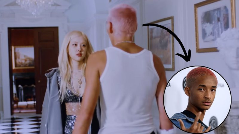 Rosé no clipe de 'toxic till the end' e Jaden Smith - Reprodução/YouTube/ROSÉ e Amanda Edwards/WireImage